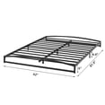 thumbnail image 2 of Queen size low marco de cama - 6-pulgada heavy-duty metal platform mattress foundation, no box spring required, noise-free, non-slip, easy to assemble, negra, 2 of 7