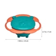 thumbnail image 2 of OULII 1Pcs Toddler Bowl with Rotating Design for Kids Rotate Bowl Home Use 7.5x6.7in, 2 of 8