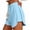 #02 Blue 【Mix & Match: Stock Up on Your Favorite Colors】, variant on Women's Solid Sweat Shorts with Pockets, Drawstring Elastic Waist, Breathable Athletic Shorts for Gym, Running, Lounge, Jogging, and Daily | TruHer,Black L