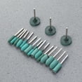 thumbnail image 3 of 18pcs Cylindrical Abrasive Rubber Wheel Buffing Polis18pcs Abrasive Rubber Wheel Buffing Polishing Wheel Set For Rotary Tool (Green)hing Wheel Set For Rotary Tool, 3 of 8