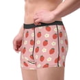 thumbnail image 3 of Kdxio Men's Boxer Briefs with Strawberry Print - Comfortable and Breathable Underwear for Everyday Wear, 3 of 7