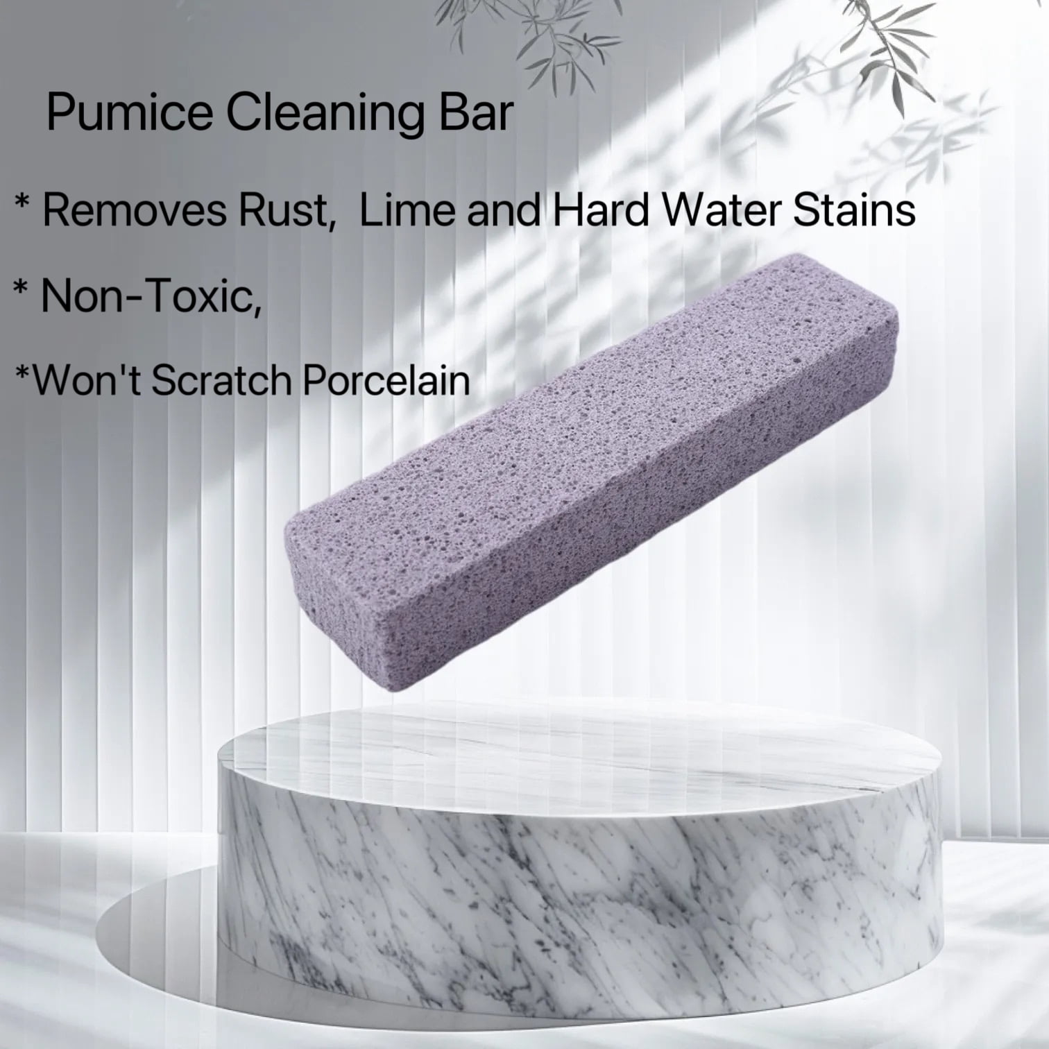 Pumice Stone Toilet Bowl Cleaner, Hard Water Remover, Pool, Bathroom Toilet Brush, Grill, Stove