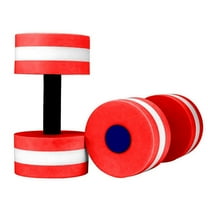 1 Pair Sports Aqua Fitness Barbells Foam Swimming Pool Exercise Dumbbells Hand Bars Pool Resistance Exercise for Water Aerobics