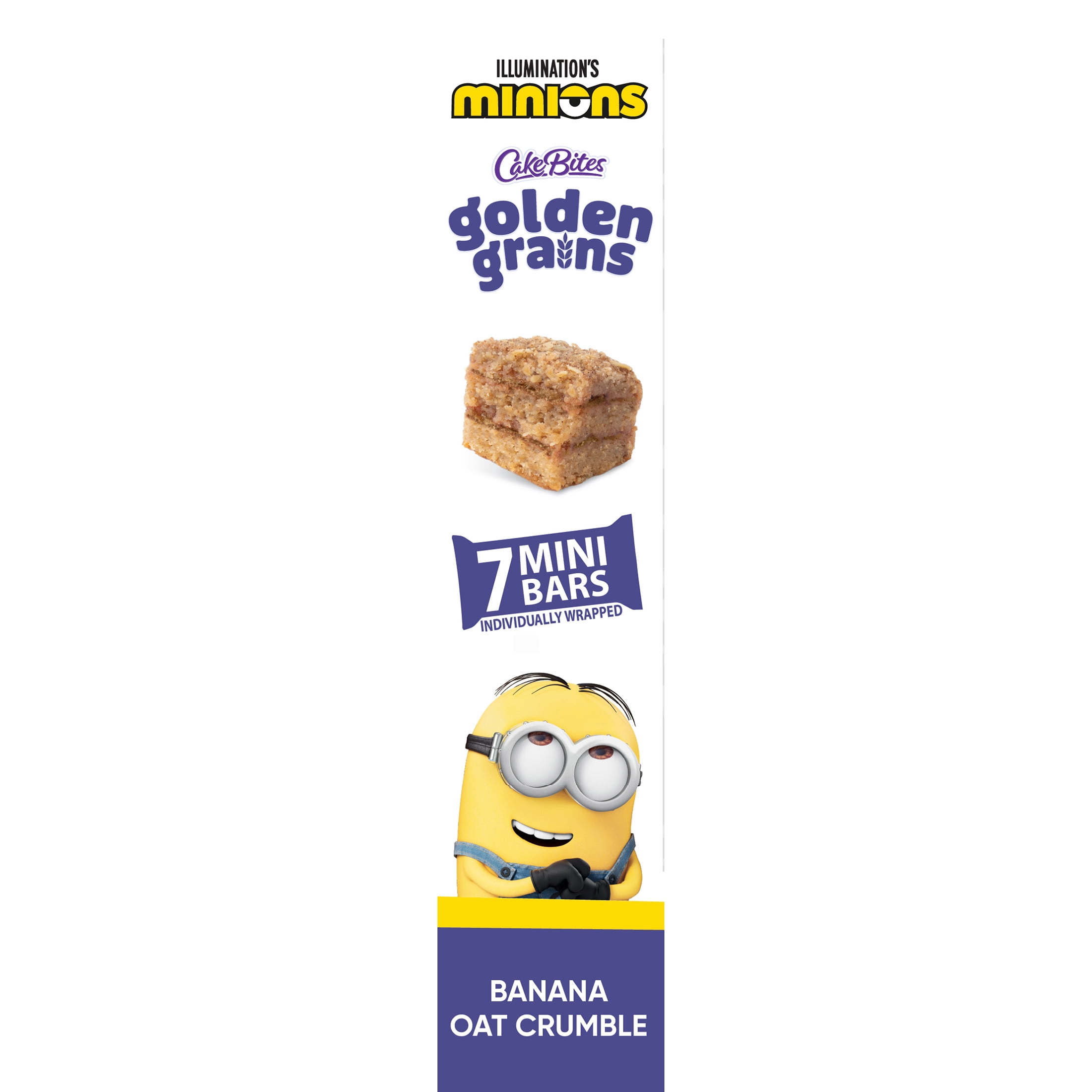 Cookies United Golden Grains Minions Banana Oat Crumble Cakes, 9oz
