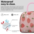 thumbnail image 3 of Insulated Lunch Tote Lunch Box for Women Men,Strawberry (109)-new_28 Reusable Insulated Lunch Tote Small Leakproof Cute Lunch Cooler with for Work Picnic Camping, 3 of 7
