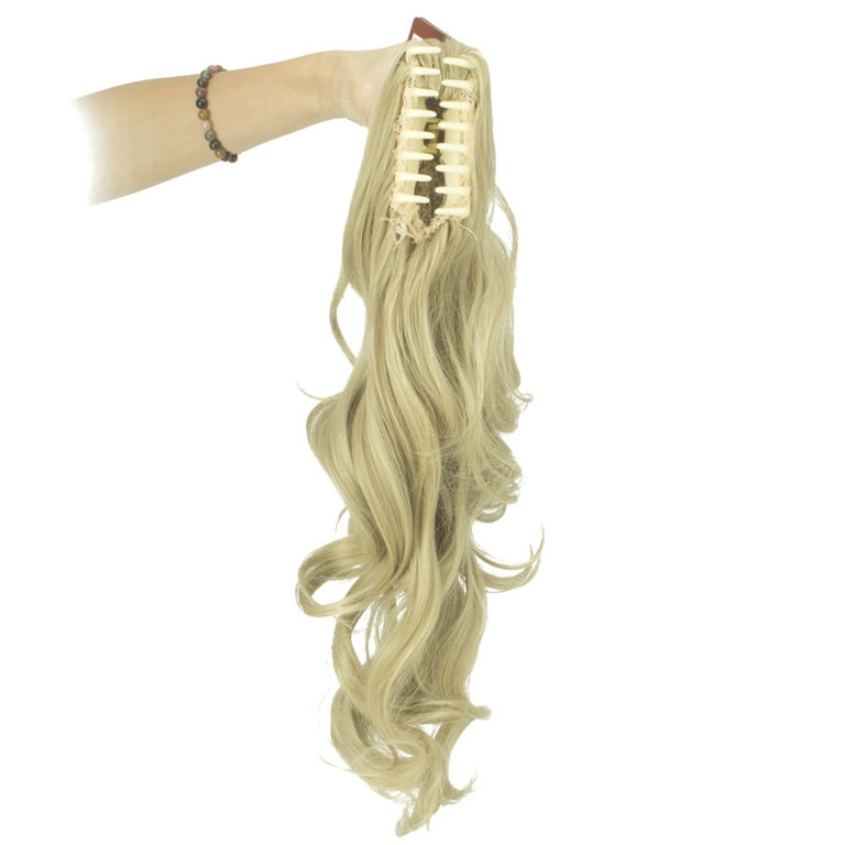 Youloveit Wavy Ponytail Extension Claw Clip 18 Long Wavy Curly Hair  Extensions Jaw Clip Ponytail Hairpiece Pony Tail Clips On Hair Extensions 