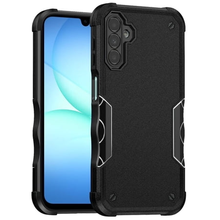 TJS Phone Case for Samsung Galaxy A17 5G, Military Grade Heavy Duty Cover for Samsung A17 5G (Black)