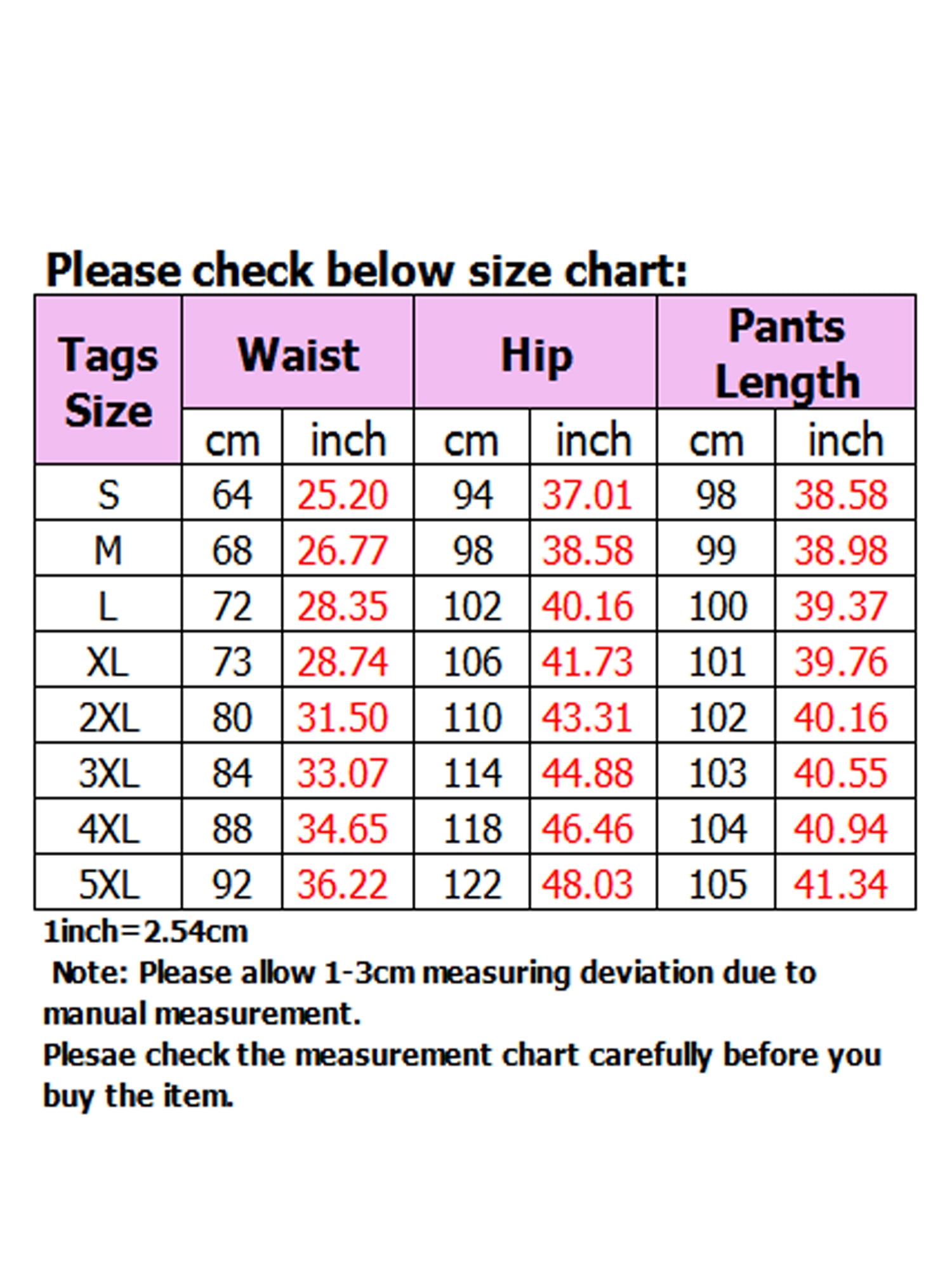 jordache size guide
