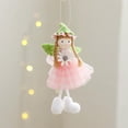 thumbnail image 1 of Adorno colgante de niña de Navidad | Linda muñeca colgante festiva | Tela de felpa suave | Decoración versátil del árbol de Navidad para el hogar, coronas, guirnaldas | Fácil de colgar | Regalo, 1 of 2
