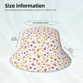 thumbnail image 3 of Cauagu Cartoon Birds & Flowers for Unisex Bucket Hat,Outdoor Summer Beach Fishing Sun Hat Hot Summer Reflective Bucket Hat Fun Outdoor Vacation Hat for Men and Women, 3 of 6