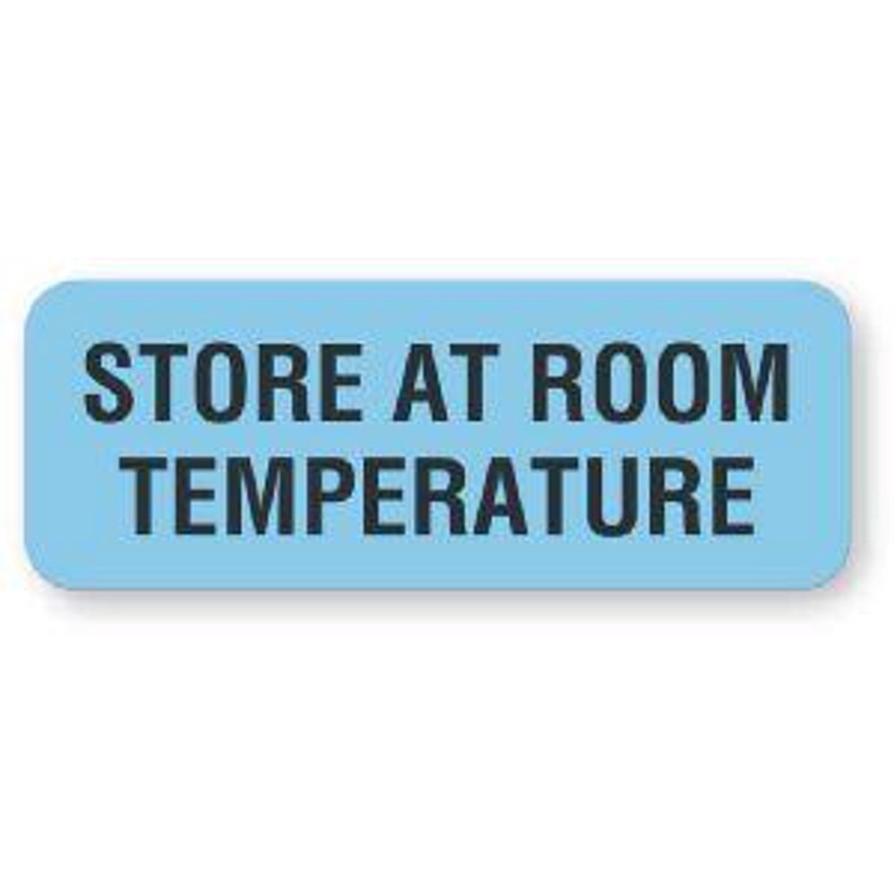 Store at Room Temperature Labels by Unit UALPH227