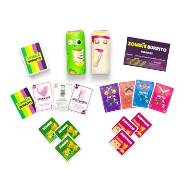 Zombie Burrito Dodgeball Card Game – Survivors Team Up Against Zombies, 2-6 Players, Ages 7 