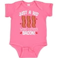 thumbnail image 3 of Inktastic Just a Kid Who Loves Bacon Boys or Girls Baby Bodysuit, 3 of 5