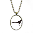 thumbnail image 1 of Lizad retrato animal negro Collar Colgante de cadena vintage Colección de joyas colgantes Unbranded M, 1 of 3