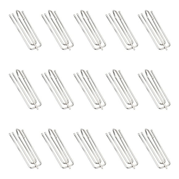 Wosthever 15X cortina gancho punta Clip plisado cabecera cinta PinchStainless acero inoxidable artesanía accesorios para el hogar suministros Type3 NO3