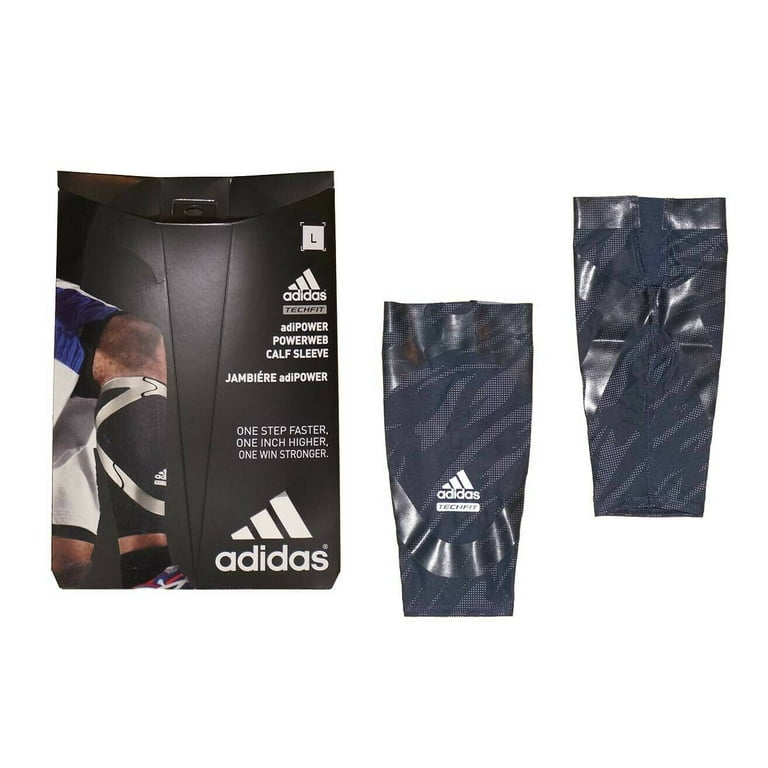 Adidas Techfit Men s Basketball Jambiere adiPOWER Powerweb Compression Calf Sleeve Navy Walmart