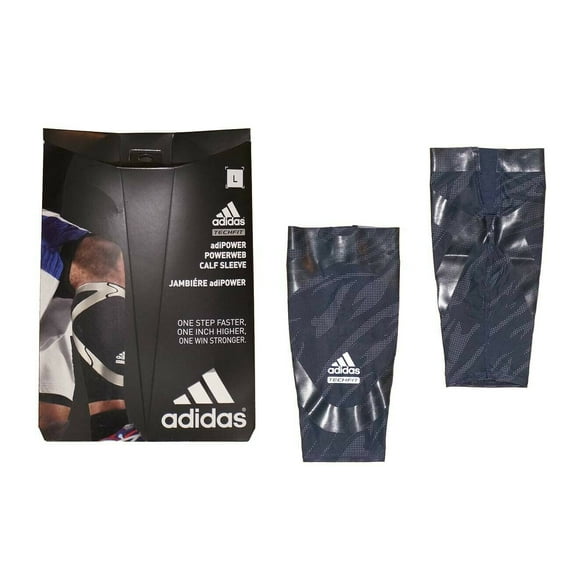 Adidas Techfit Men's Basketball Jambiere adiPOWER Powerweb Compression Calf Sleeve - Navy