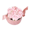 thumbnail image 4 of Caja de regalo con flores de rosas de jabón, caja de jabón con flores, decoración de escritorio, caja de flores artificiales para regalos para ella, mujer, mamá, esposa, novia, 4 of 8