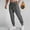 Dark Gray, variant on GUZOM Mens Fleece Lined Joggers Winter Thermal Tapered Sweatpants Slim Fit Drawstring Waist & Ankle Cuff for Casual Lounge Workout Black,Size M