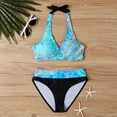 thumbnail image 6 of Xmyrz Sexy Bikinis For Women Bathing Suits Color Patchwork Large Size Split Summer Fitted Stylish Two Piece Holidays Swimwear Young Adult Swimsuits, 6 of 6