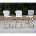 thumbnail image 3 of Pemberly Row Chaise de Bar de Patio Moderne en Aluminium Gris (Ensemble de 2), 3 of 7