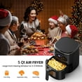 thumbnail image 4 of Adoolla Air Fryer Oven 5Qt Pantalla táctil grande sin aceite 1500W Mini horno combinado con 7 accesorios, 4 of 5