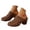 Brown, variant on Women Platforms Heeled Sandals Leather Round Toe Mules Clogs Ankle Strap High Heel Summer Dress Solid Color Slipper Non Trendy Breathable Walking Vacation Outdoor Shoes