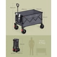 thumbnail image 5 of SONGMICS Carrito Plegable de Transporte 150L 4 Ruedas con Frenos, 5 of 5