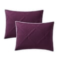 thumbnail image 4 of Mainstays Diamond Pinsonic Quilted Pillow Sham, Purple, Standard/Queen, 2 Pack, All Ages, 4 of 6