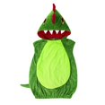 thumbnail image 3 of Kids Dinosaur Costumes With Shoes, Uccdo Boys Girls Sleevelss Hooded Top Green Dino Jumpsuits Halloween Party Clothes, 3 of 6