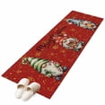 thumbnail image 6 of Red Christmas Kitchen Runner Rug 2x6 Washable Runners for Hallway Non Slip Winter Cartoon Xmas Gnomes Snowflake Large Area Rug Indoor Floor Carpet for Bathroom Laundry Entryway Bedroom Living Room, 6 of 8
