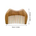 thumbnail image 2 of WRITWAA 2Pcs Assorted Color Wooden Comb Travel Brush Kit Smooth Round Edges Portable, 2 of 8