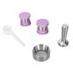 thumbnail image 4 of Cápsula de café recargable de acero inoxidable, duradera, reutilizable, para el hogar y la oficina, color morado, 4 of 10