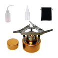 thumbnail image 1 of Quemador de alcohol para campamento, capacidad de 220 ml, pequeño horno de alcohol para restaurante. Oro, 1 of 9