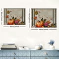 thumbnail image 6 of ONETECH Watercolor Pumpkins Thanksgiving Flower Berry Canvas Wall Art Picturs for Bathroom Kitchen Decor Geometric Black Line Framed Print Artwork, Hanging Posters Home Decor Artwork 16x12inch, 6 of 6