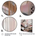 thumbnail image 3 of Designart "Pink Rosegold Circle Chaos I" Modern Shapes Transitional Wall Art Print, 3 of 5
