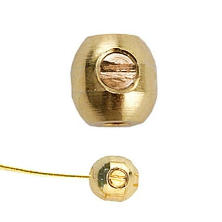 - Memory Wire End Cap Scrimp Gold Plated 6pcs