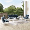 thumbnail image 2 of Crosley Kaplan 5 Piece Outdoor Sofa Set in Navy, 2 of 18