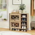 thumbnail image 4 of Costway Armoire de Rangement pour Chaussures avec Portes Rabattables, Tablettes Ajustables et Amovibles pour l'Entrée, 4 of 9