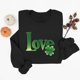 thumbnail image 5 of Ounisa St. Patrick's Day Sweatshirt for Women Clover Graphic T Shirts Patty's Day Long Sleeve Tee Tops Pullover, 5 of 6