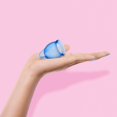thumbnail image 2 of Satisfyer Feel Confident Menstrual Cup - Reusable Period Cup with Removal Ring - Soft, Flexible Body-Safe Silicone, Easy Insertion & Removal - Includes 2 Cup Sizes for All Flows (Dark Blue), 2 of 7