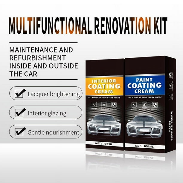 Car Restoration Paste - Crema multifuncional para automoción para arañazos, oxidación e imperfecciones en pintura, plástico, goma y ruedas