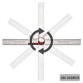 thumbnail image 2 of Stainless Steel Digital Angle Finder with LCD Display - 400mm Total Length, 0-999.9° Measuring Range, 0.05° Resolution & ±0.2° Accuracy, Features Zero Reset, Screen Rotation & Angle Lock Function,, 2 of 5