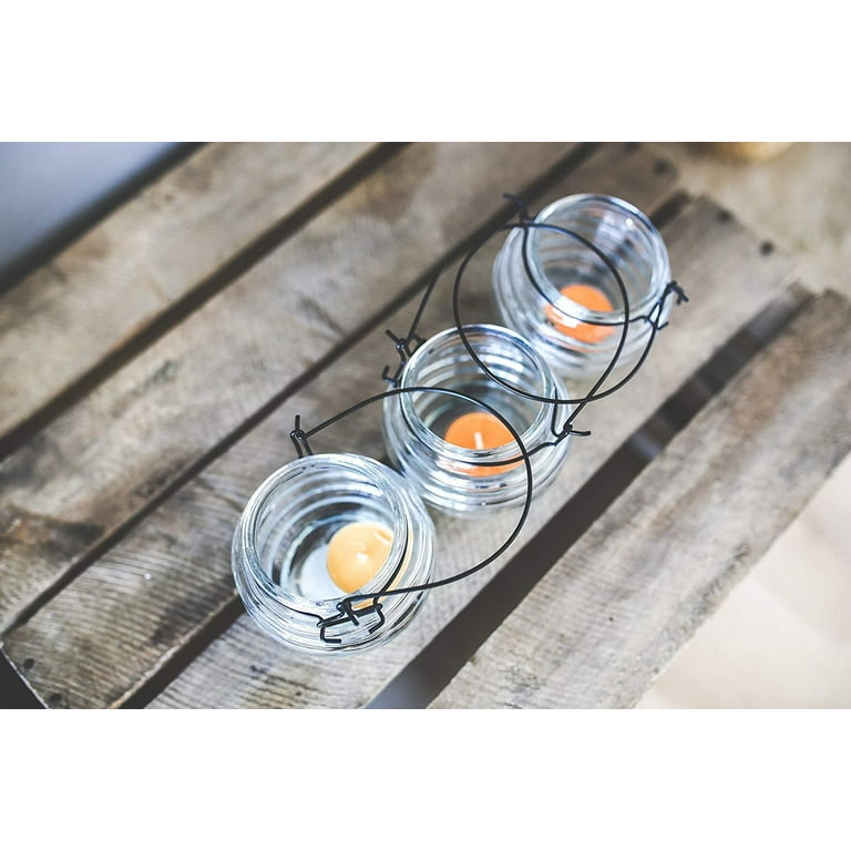  Tea Light Candles - 100 Bulk Pack - White Unscented Travel,  Centerpiece, Decorative Candle - 4.5 Hour Burn Time - Pressed Wax - by Ner  Mitzvah : Home & Kitchen