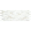 BeausTile Decorative Adhesive Faux Tile Sheets, 5.4" x 14.8" 4-Pieces, Brick White