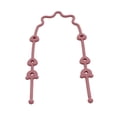thumbnail image 3 of Cadena de chupete de silicona,Correas de seguridad de cadena de chupete de silicona para niños y niñas,Soporte para chupete Cadena de silicona Juguete para biberón,Correa Chupete Cordón Rojo, 3 of 8