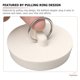 thumbnail image 5 of 8 tapones de goma para bañera, tapones de lavabo, tapones de drenaje pequeños con anillos, 5 of 6