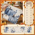 thumbnail image 5 of Table Runners-90 Inch Long,Thanksgiving Pumpkin Retro Linen Linen Dresser Scarves Dining Table Runner Fall Eucalyptus Leaf Berry Tabletop Scarf for Home Kitchen Holiday Party Decor, 5 of 5