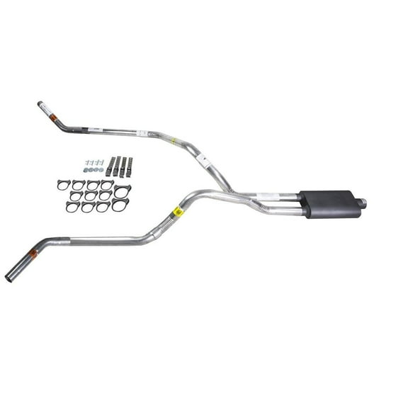 S10 / S15 95-01 dual exhaust 2.5 pipe Flowsound Muffler Corner exit