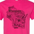 thumbnail image 4 of Inktastic Wisconsin State Word Salad T-Shirt, 4 of 5